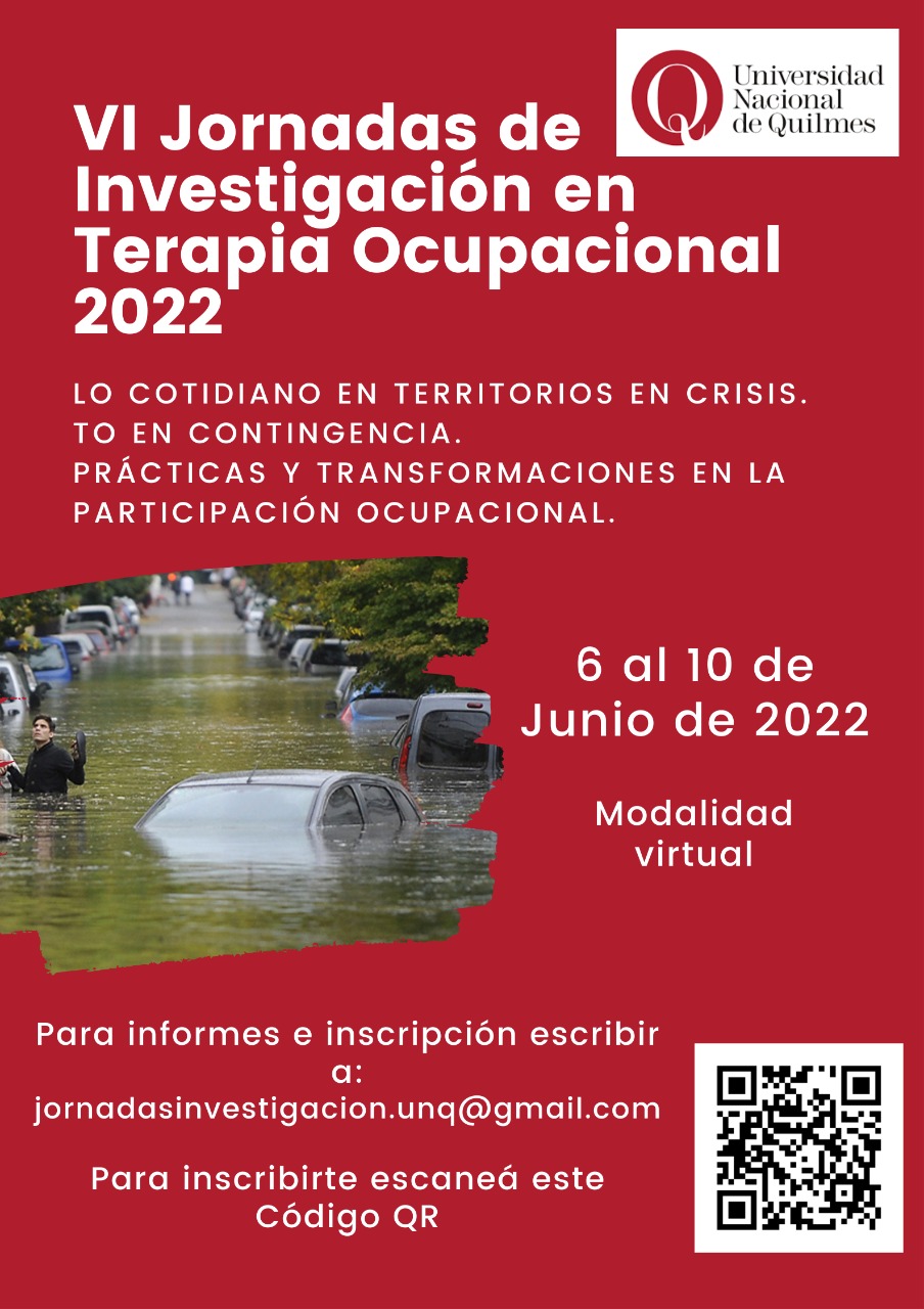 VI Jornada de Investigación en Terapia Ocupacional