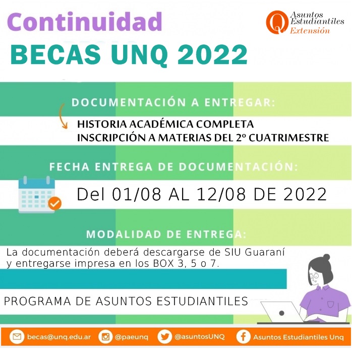 Becas UNQ 2022