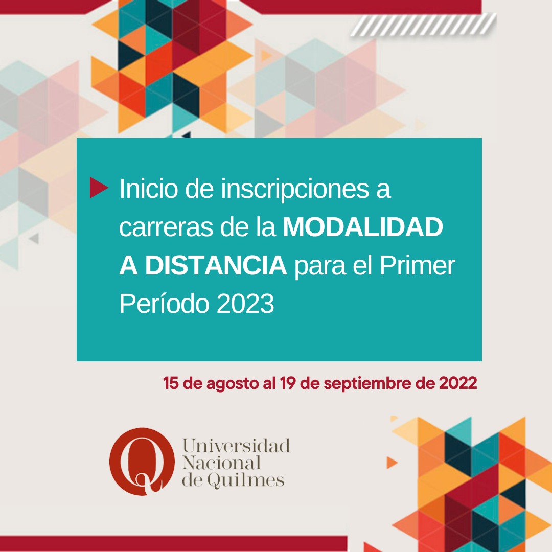 Inicio de inscripciones a carreras de la modalidad a distancia