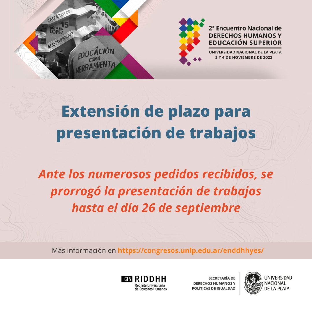 Segundo Encuentro Nacional sobre DDHH y Educación Superior