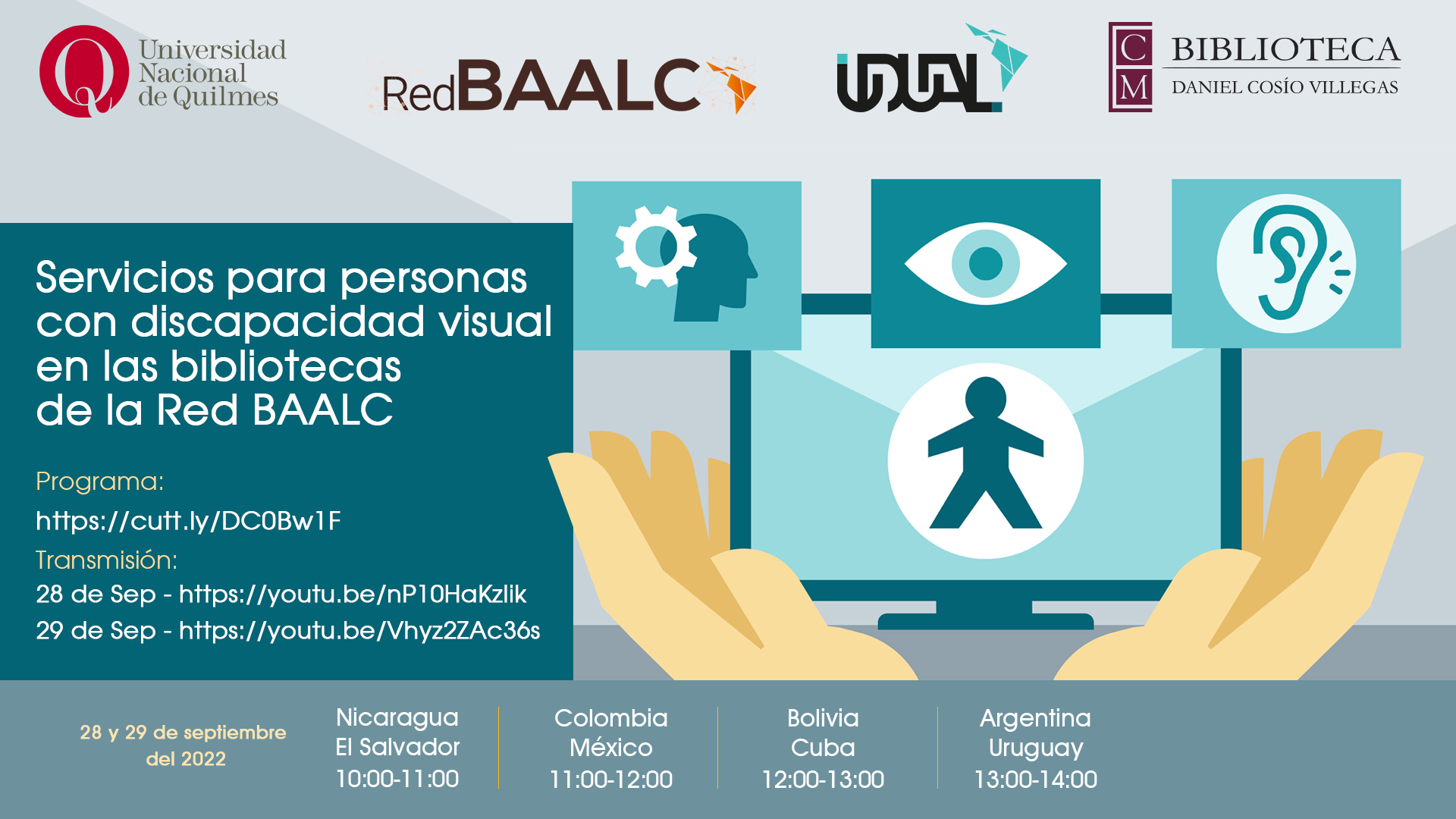Servicios para personas con discapacidad visual en bibliotecas de la Red BAALC