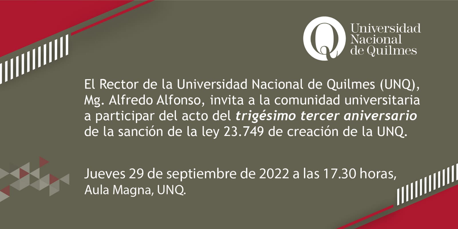 33 aniversario de la UNQ