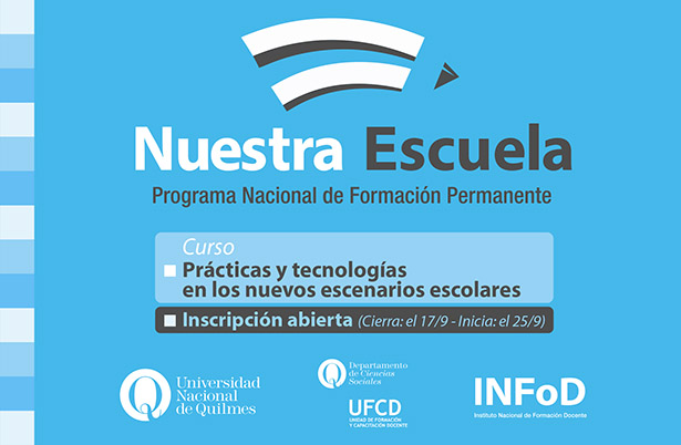 Curso de formación docente: Prácticas y tecnologías en los nuevos escenarios escolares